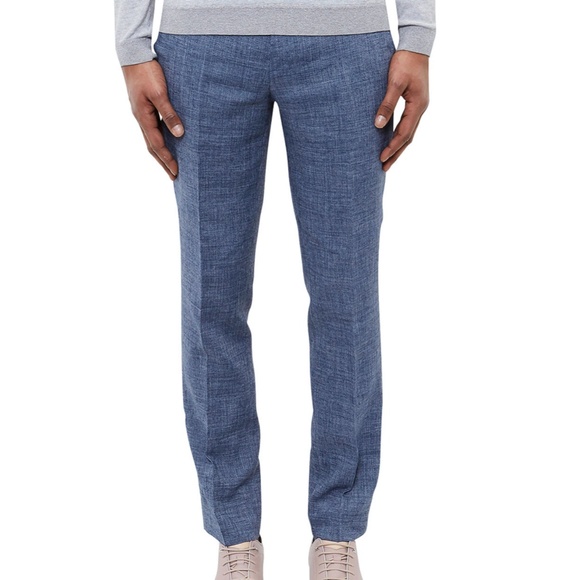 Ted Baker London Gridtro Cross Hatch Trousers - Picture 1 of 7
